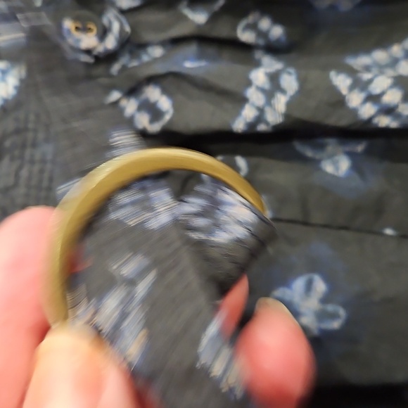 Ulla Johnson Black and Blue Patterned Shorts - Picture 3 of 10